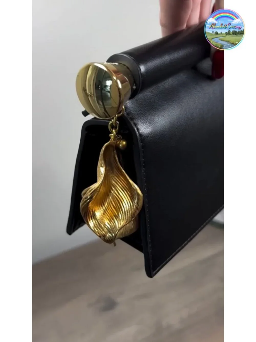 JW PEI Holly Metal Pendant Embellished Clutch Vegan Leather Evening Bag